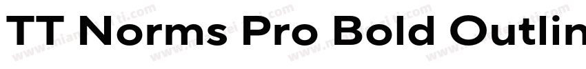 TT Norms Pro Bold Outline字体转换